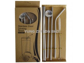 STAINLESS STEEL DRINKING STRAW(4P+BRUSH)